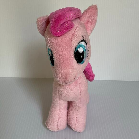 2013 My Little Pony Pinkie Pie Plush Aurora World Stuffed Animal Sparkle Hair - Picture 5 of 13